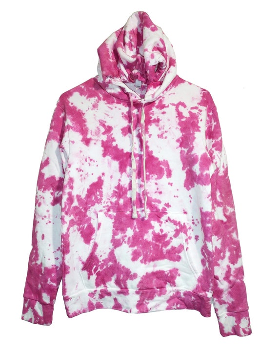 Pink tie dye pullover sale