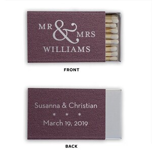 Monogrammed Wedding Matches, Personalized Wedding Matches, Custom Matchbook Wedding Monogram Favors, Custom Printed Matches, Cigar bar 35