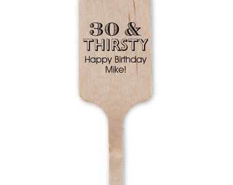 Birthday Celebration Stir Sticks, Wedding Stir Sticks, Custom Stir Sticks, Cocktail Stir Sticks, Personalized Stir Sticks, Bar Stirs