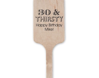 Birthday Celebration Stir Sticks, Wedding Stir Sticks, Custom Stir Sticks, Cocktail Stir Sticks, Personalized Stir Sticks, Bar Stirs