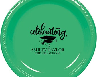 Graduation Party Dessert Plates Congrats Grad Class of 2024 Cake Plates Tableware Hooray You Did It Graduation Party Supplies Paper Plates