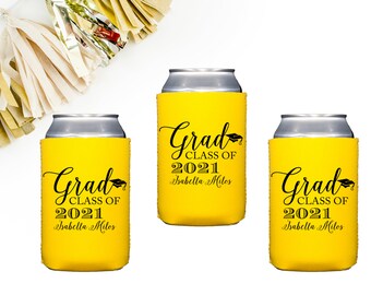 Graduation Favors, Graduation Can Cooler, Grad Party Decorations, High School Graduation Party, Kiss my class goodbye