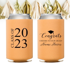 2025 Graduation Party Decorations, Graduate Party Favor, Class of 2025, Personalized Can Cooler, High School Graduation, College Graduation