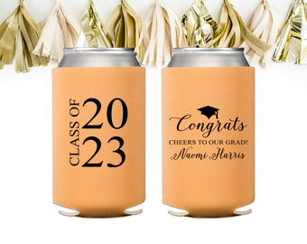 2025 Graduation Party Decorations, Graduate Party Favor, Class of 2025, Personalized Can Cooler, High School Graduation, College Graduation
