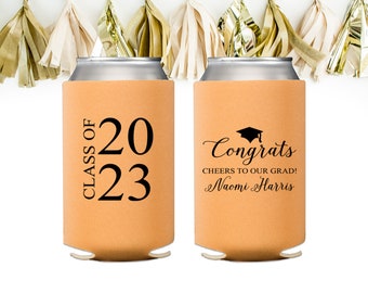 2024 Graduation Party Decorations, Graduate Party Favor, Class of 2024, Personalized Can Cooler, High School Graduation, College Graduation