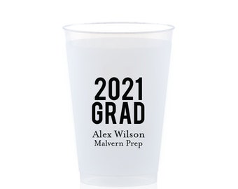 Personalized Graduation Plastic Party Shatterproof Cups