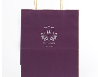 Custom Hotel Wedding Welcome Bags, Personalized Printed Welcome Bags, Out of Town Guest Bags, Destination Wedding Welcome Bags