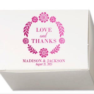 Wedding Favor Truffle Favor Gift Box - White Candy Box - Custom Favor Box - Chocolate Candy Box - Personalized Gift Box - Jordan Almond Box