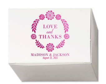 Wedding Favor Truffle Favor Gift Box - White Candy Box - Custom Favor Box - Chocolate Candy Box - Personalized Gift Box - Jordan Almond Box