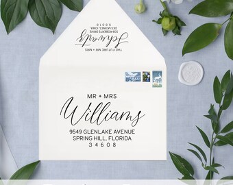 Address printing on envelopes - Custom mailing addresses and/or return address on press printed cards - return address printing