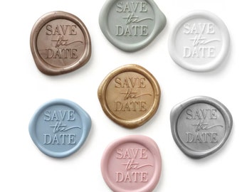 Save The Date Wax Seals, Save the date Self Adhesive wax seal, Save the Date, Invitation Wax Seal, 25 Pack