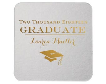 Coasters - Graduation Party, Personalized Coasters, Grad Coasters, Class of 2025, name coaster, Congrats Grad, Graduation Party, 226