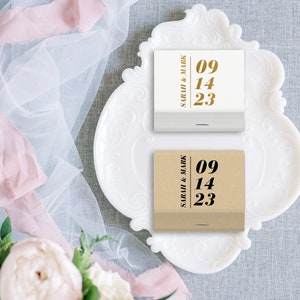 The Perfect Match Matchbooks - Wedding Date, wedding Favor, Wedding Matchbook, Wedding Decor, Wedding Gift, Bridal Shower