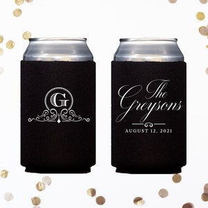 Personalized Can Coolers, Monogrammed Can Cooler, Wedding Favors, Custom Party Favors, Cheers Favor, Can Cooler Favor, Neoprene Can Coolers