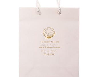Custom Beach Wedding Welcome Bags, Shopping Bag, Personalized Hotel Bags, Custom Out of Town Guest Bags, Favor Bags, Destination Wedding 6