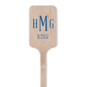 Personalized Wooden Stir Sticks, Single Initial Stir Sticks, Custom Drink Stirrers, Personalized Swizzle Sticks, Custom Barware, Stir  203