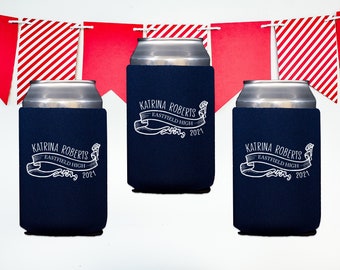 Custom Graduation Custom Can Coolers, Cheers to the Graduate, Graduation Party Favor, Personalized Graduation Gift