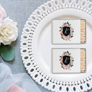 WEDDING CREST matchboxes / Custom design / wedding crest print / Custom matches / wedding favors / wedding decor / personalized gifts