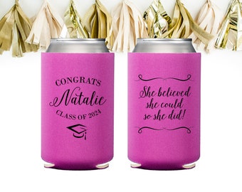 Beer Can Cooler, Drink Hugger, Custom Can Cooler, Wedding Favor, Drink Sleeve, Your Design