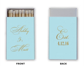 Wedding Matchboxes, Cigar Bar Matches, Monogrammed Matches, Wedding Matchboxes, Custom Matches, Foil Matchboxes, Sparkler Matches