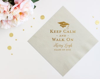 Congrats Grad Personalized Graduation Napkins, Graduation Party, Graduation Cap, Congrats Grad, Class of 2025, Class of 2025, Lunch Napkins