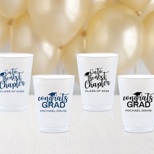 Class of 2025 Cups Personalized Graduation Cups Graduation Party Decorations Custom Printed Plastic Cups 2025 Graduation Cups Party Favors