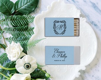 Personalized Matchbooks - Script Names - Wedding Favor, Custom Match, Wedding Decor, Wedding Matchbook Favors