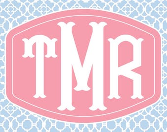 Monogrammed License Plate - Personalized License Plate - Custom Vanity Plate - Monogram Gift - Initial License Plate - Car Tag Monogram