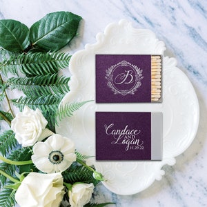 Personalized Match Boxes, Anniversary Favors, Party Favors, Custom Matches, Foil Stamped, Matchbox Favors, Cigar Bar, Wedding Matches
