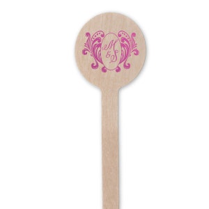 Personalized Wooden Stir Sticks, Single Initial Stir Sticks, Custom Drink Stirrers, Personalized Swizzle Sticks, Custom Barware, Stir  288