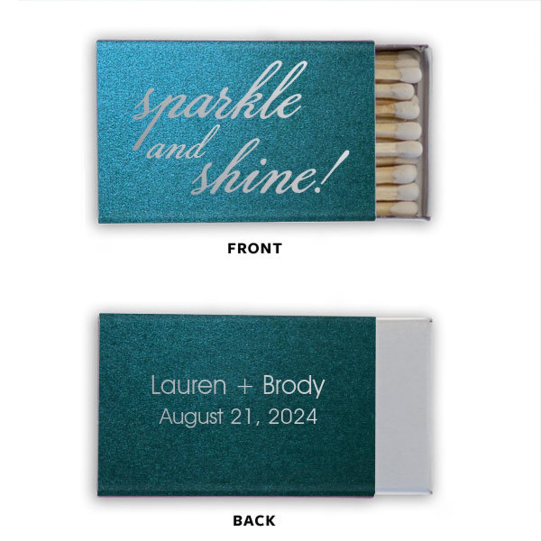 Printed Match Custom Printed Matches, Personalized Sparkler Matches, Sparks Flew ...