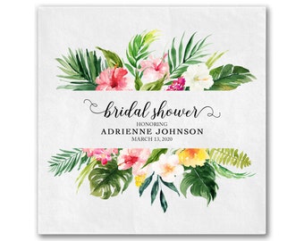 Personalized Napkins Bridal Shower Custom Printed Monogram Napkins The Future Mrs