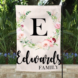 Personalized garden flag, farmhouse garden flag, custom garden flag, garden flag, personalized flag, farmhouse personalized garden flag