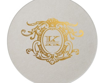 Custom Coasters, Wedding Coasters, Rose Gold Foil, Personalized Coasters, Party Coasters, Wedding Favor, Bridal Shower, Party Favor 289