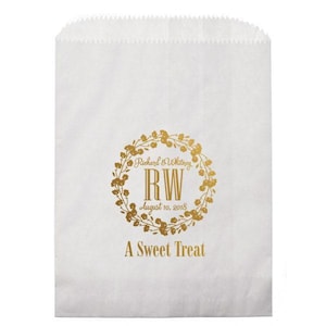 Wedding goodie bag, party favor bag, candy bar bag, custom shopping bag, kids birthday party bag, candy bag, personalized paper bag 296