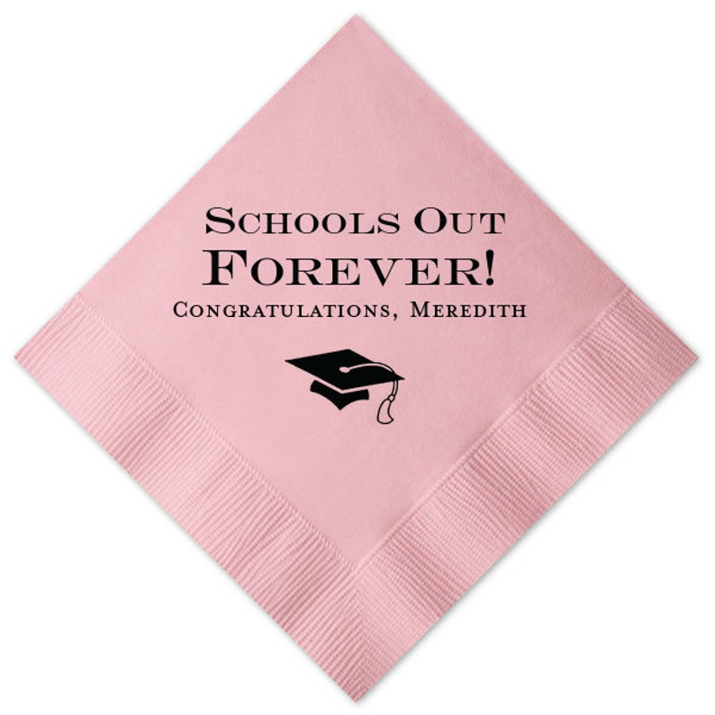 Custom Graduation Cocktail Napkins & Guest Towels Etsy
