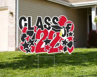 Graduation 2024 Yard Sign, Senior Class of 2024 Yard Sign, Graduation Gift, College Graduation, Gift for Graduate, Graduation Party Sign