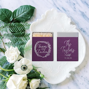 Trouwlucifers Trouwbedankjes voor gasten Gepersonaliseerde luciferboekjes Aangepaste luciferdoosjes Sterretjes Decoratieve lucifers Gedrukte lucifers