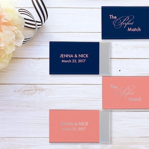 Perfect Match Custom Wedding Matches, Personalized Sparkler Matches, Custom Matchbook Wedding Favors, Custom Printed Matches