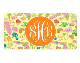 Personalized License Plate-Personalized License Plate Frame-Florida Car Tag-Car Tag Frame-License Plate Frame-Florida Car Tag