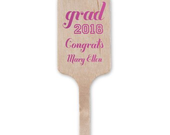 Custom Cocktail Stir Sticks, Grad, Graduation Stir Sticks, Personalized Swizzle Sticks, Graduation Party Decor, Class of 2024 Stirs 222