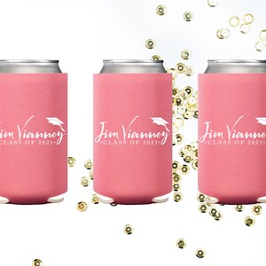 Personalized Graduation Can Coolers Graduation Party Favors 2025 Grad Party Decorations Custom Beer Huggers