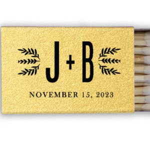 Monogrammed Wedding Matches, Personalized Wedding Matches, Custom Matchbook Wedding Monogram Favors, Custom Printed Matches,