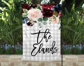 Welcome Garden Flag-Spring Flowers Garden Flag-Summer Garden Flag-Garden Flag-Outdoor Decor-Personalized