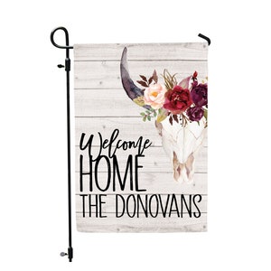 Western garden flag, personalized Western garden flag, custom garden flag, Western garden flag, yard flag, welcome garden flag