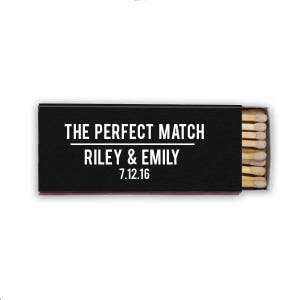 The Perfect Match matchbox, wedding matches, sparkler send off matchbox, reception match book, cigar bar, matchbook, favor 87