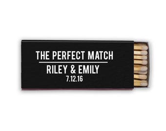 The Perfect Match matchbox, wedding matches, sparkler send off matchbox, reception match book, cigar bar, matchbook, favor 87