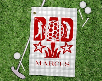 Personalized Dad Golf Towel, Customized Golf Towel Gift with nae, Custom Golf Gift, Personalized Golf Towel Gift, Mens Golf League