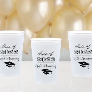 Graduation Custom Cups, 5oz, 8oz, 9oz, 10oz, 12oz, 14oz, 16oz, 20oz, 24oz / Personalized Cups, Party Cups, Party Decoration