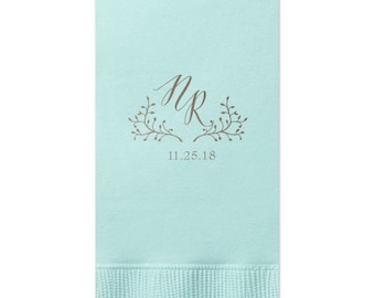 Guest Towels Personalized Wedding Napkins Hand Towels Bathroom Towels Dinner Napkins Wedding Decorations Custom Napkins Paper Napkins 285